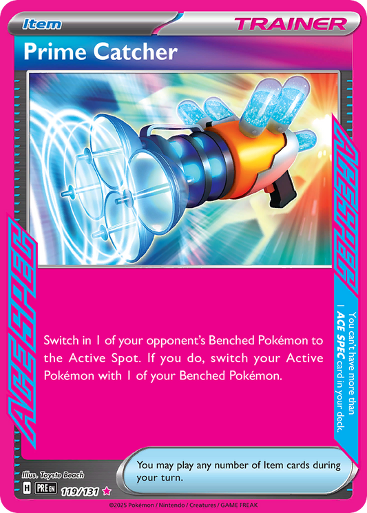 Prime Catcher 119/131 ACE SPEC Rare | Prismatic Evolutions | Pokemon Card