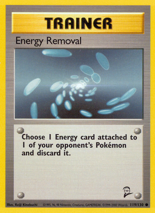Energy Removal 119/130 Common | Base Set 2 | Pokemon Card