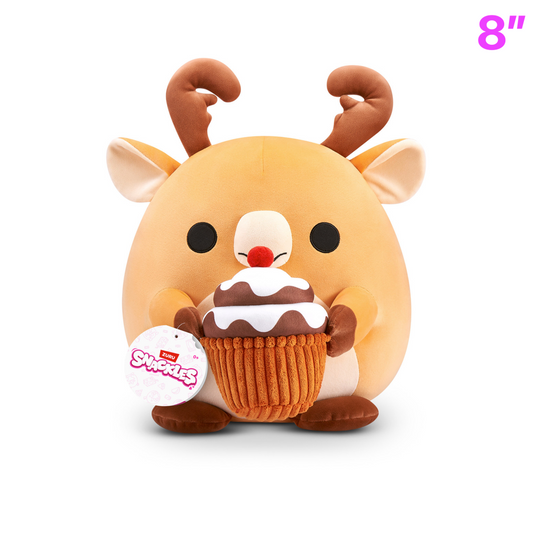 Jaime the Reindeer with Cupcake ~ Series 3 Zuru Snackles Plush Mini Plush 8"