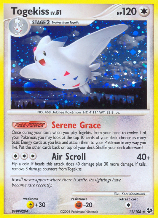Togekiss 11/106 Rare Holo | Great Encounters | Pokemon Card