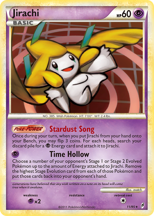 Jirachi 11/95 Rare Holo | Call of Legends | Pokemon Card