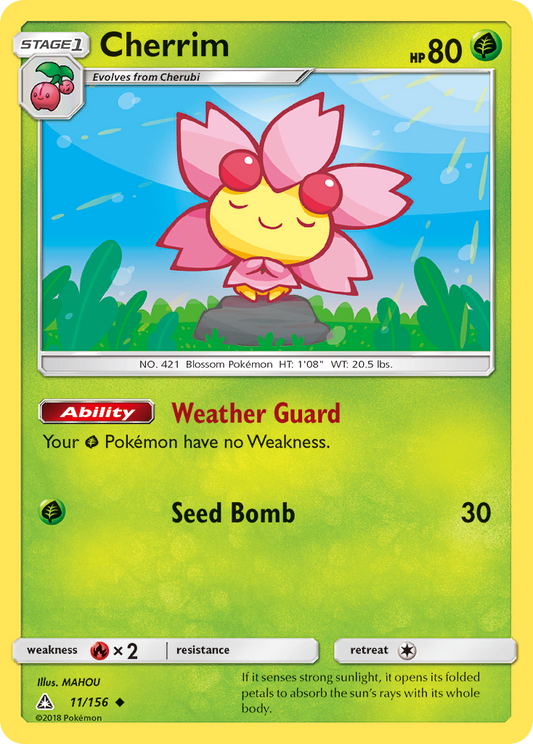 Cherrim 11/156 Uncommon | Ultra Prism | Pokemon Card