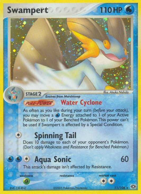 Swampert 11/106 Rare Holo | Emerald | Pokemon Card