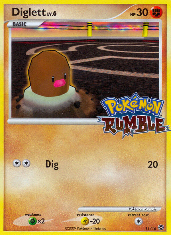 Diglett 11/16  | Pokémon Rumble | Pokemon Card