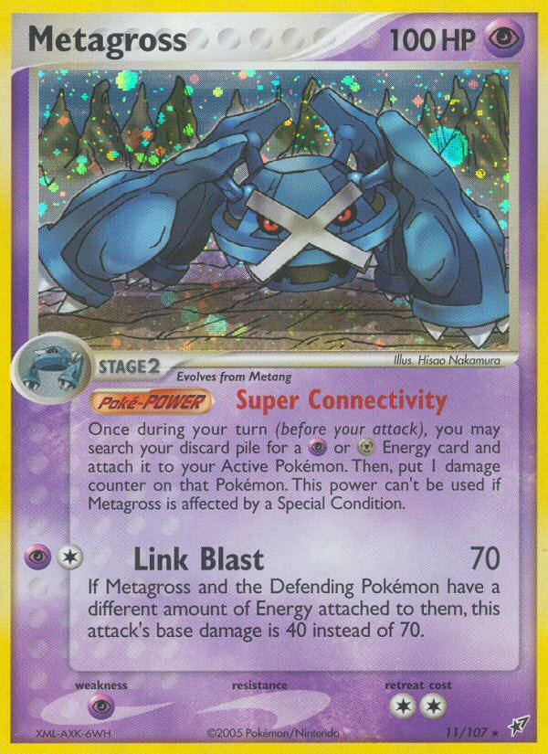Metagross 11/107 Rare Holo | Deoxys | Pokemon Card