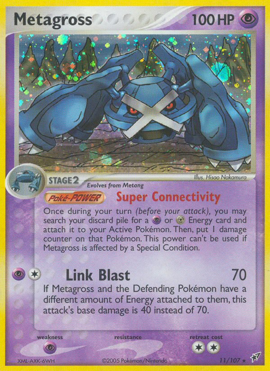 Metagross 11/107 Rare Holo | Deoxys | Pokemon Card