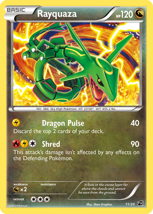 Rayquaza 11/20 Rare Holo | Dragon Vault | Pokemon Card