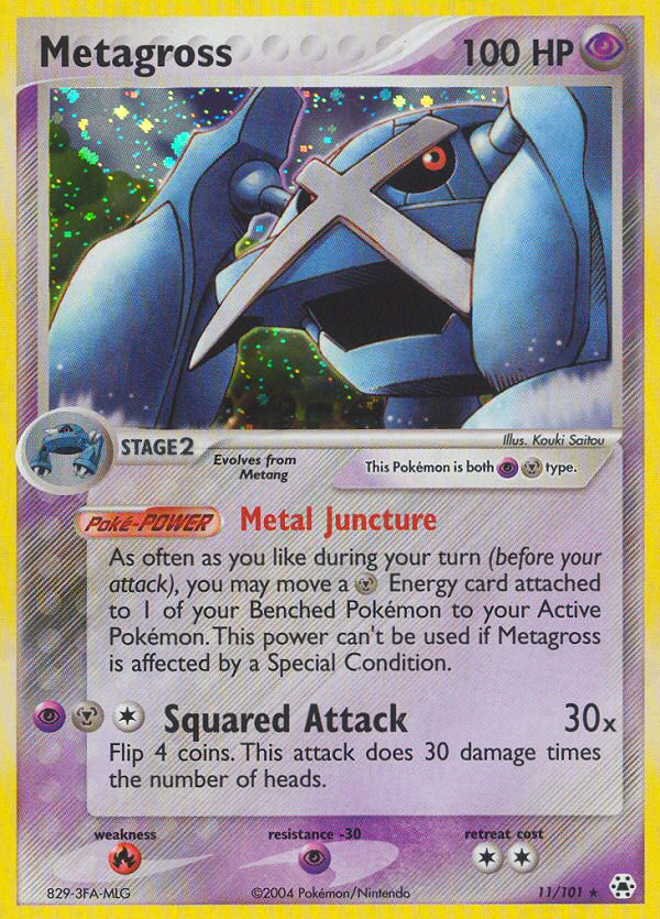 Metagross 11/101 Rare Holo | Hidden Legends | Pokemon Card