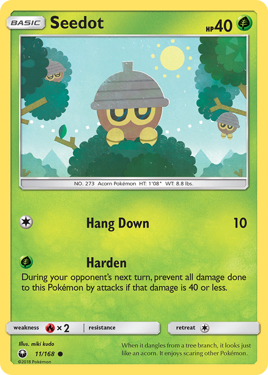 Seedot 11/168 Common | Celestial Storm | Pokemon Card