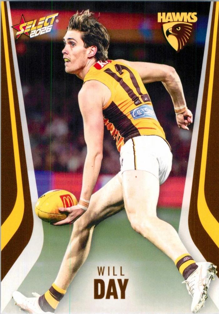 Will Day #120 Hawthorn Hawks | 2026 Select AFL Footy Stars | Trading Card