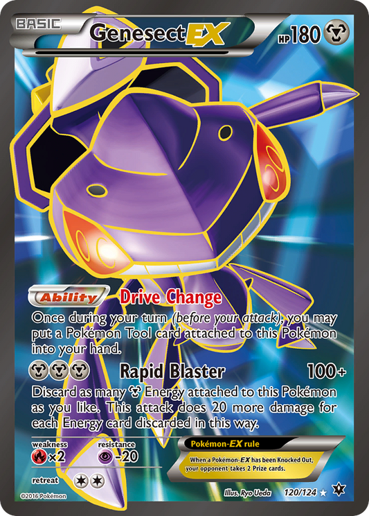 Genesect-EX 120/124 Rare Ultra | Fates Collide | Pokemon Card