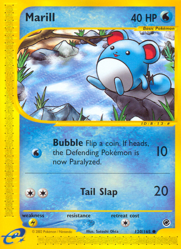 Marill 120/165 Common | Expedition Base Set | Pokemon Card