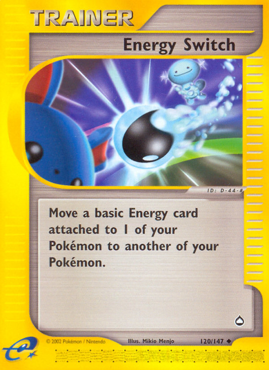 Energy Switch 120/147 Uncommon | Aquapolis | Pokemon Card