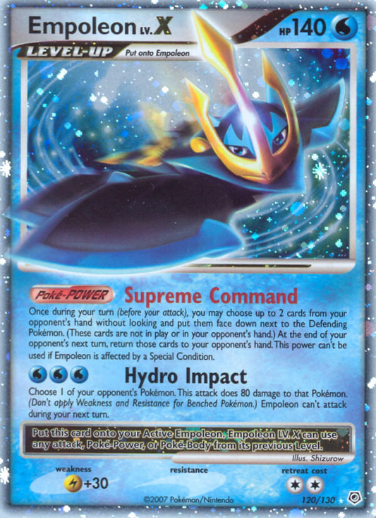 Empoleon LV.X 120/130 Rare Holo LV.X | Diamond & Pearl | Pokemon Card
