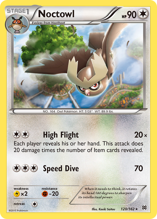 Noctowl 120/162 Rare | BREAKthrough | Pokemon Card
