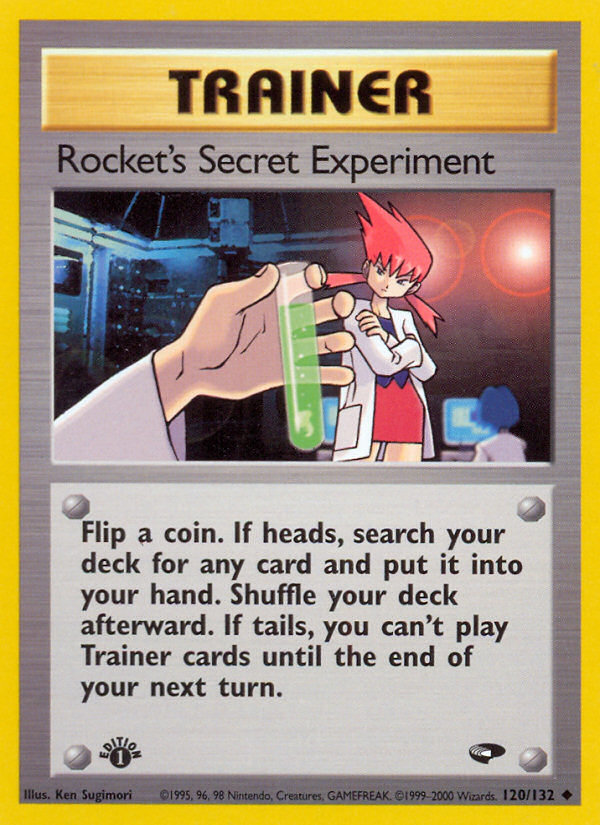 Rocket's Secret Experiment 120/132 Uncommon | Gym Challenge | Pokemon Card