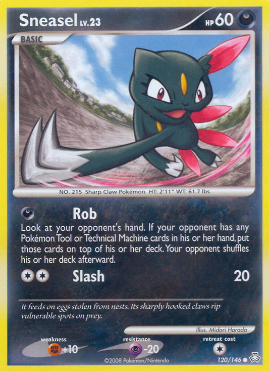 Sneasel 120/146 Common | Legends Awakened | Pokemon Card