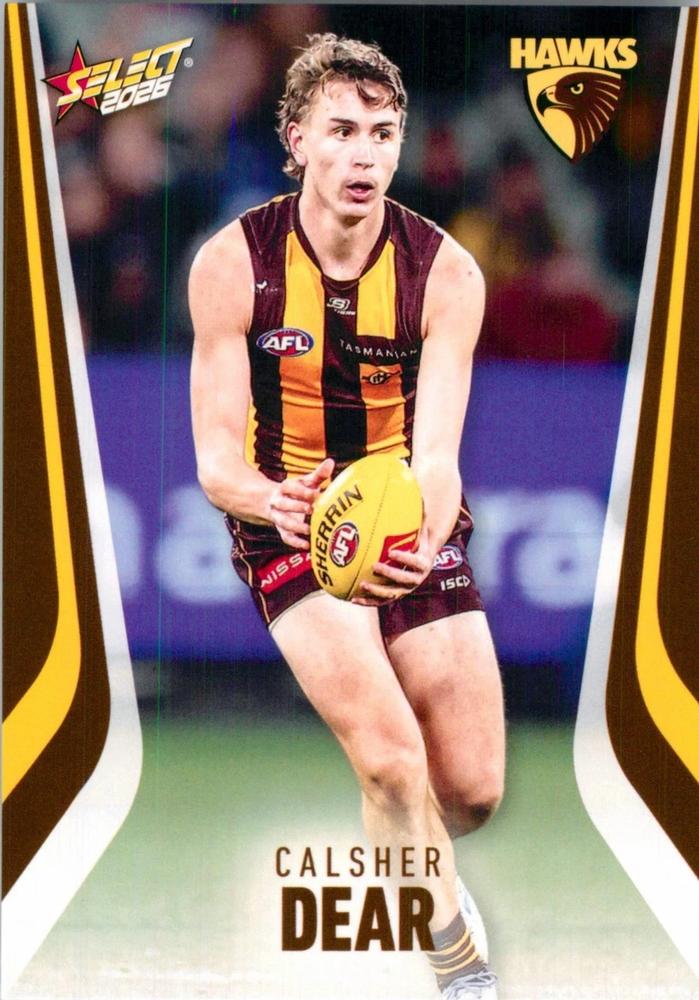 Calsher Dear #121 Hawthorn Hawks | 2026 Select AFL Footy Stars | Trading Card