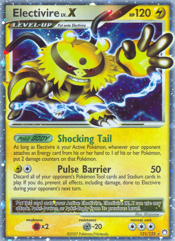 Electivire LV.X 121/123 Rare Holo LV.X | Mysterious Treasures | Pokemon Card