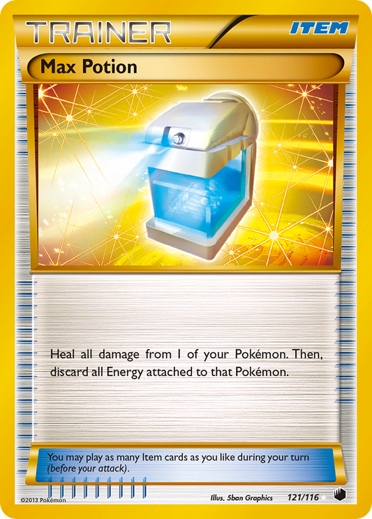 Max Potion 121/116 Rare Secret | Plasma Freeze | Pokemon Card