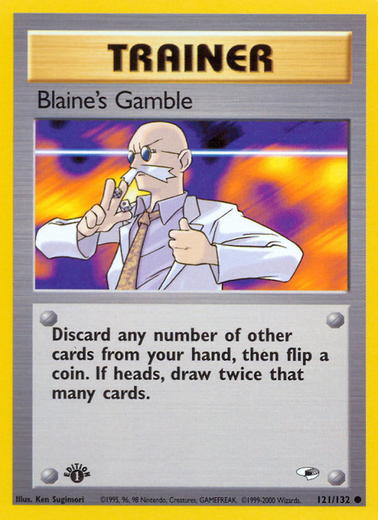 Blaine's Gamble 121/132 Common | Gym Heroes | Pokemon Card