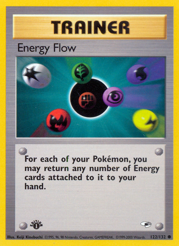Energy Flow 122/132 Common | Gym Heroes | Pokemon Card