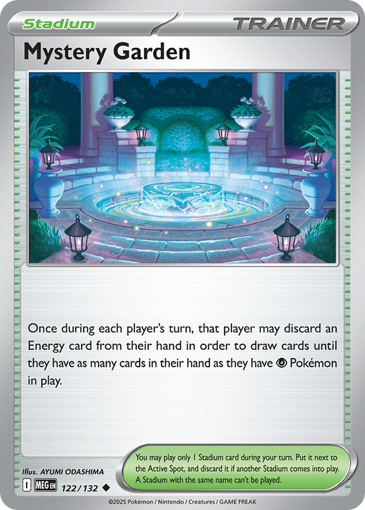 Mystery Garden 122/132 Uncommon | Mega Evolution | Pokemon Card