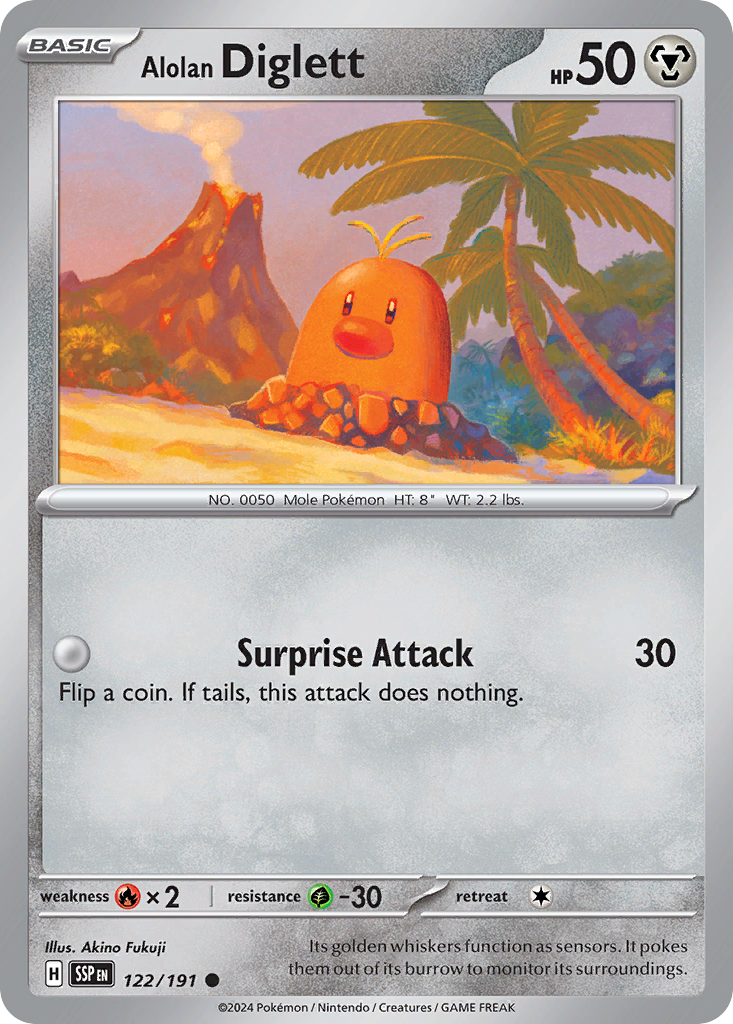 Buy Alolan Diglett Common | Surging Sparks
