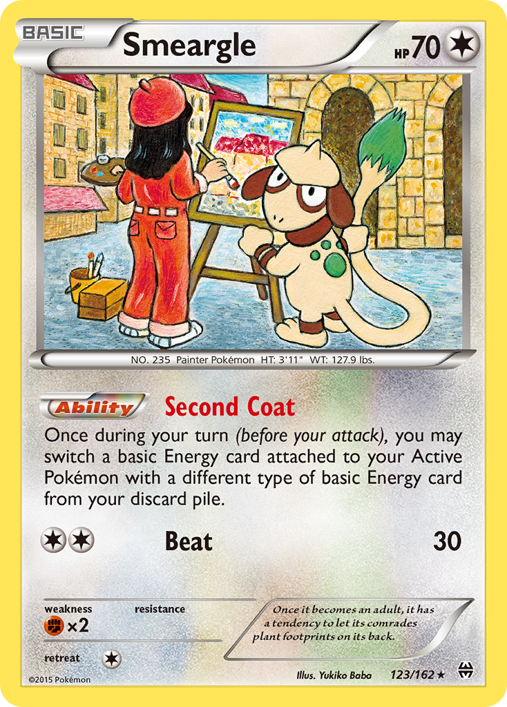 Smeargle 123/162 Rare | BREAKthrough | Pokemon Card