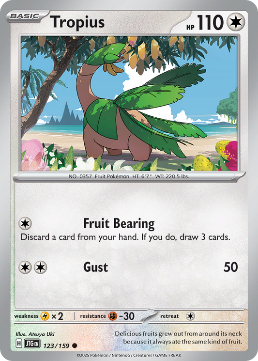 Tropius 123/159 Common | Journey Together | Pokemon Card