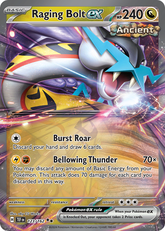 Raging Bolt ex 123/162 Double Rare | Temporal Forces | Pokemon Card