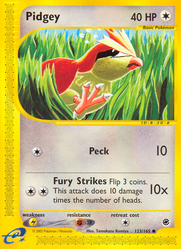Pidgey 123/165 Common | Expedition Base Set | Pokemon Card