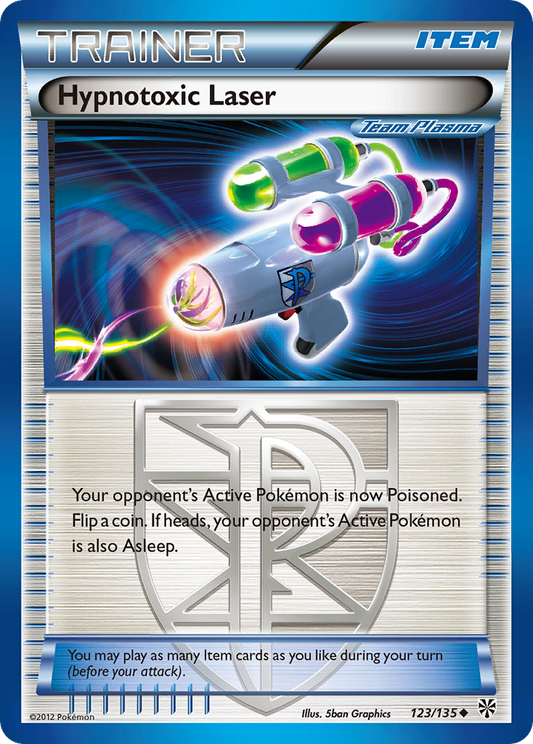 Hypnotoxic Laser 123/135 Uncommon | Plasma Storm | Pokemon Card