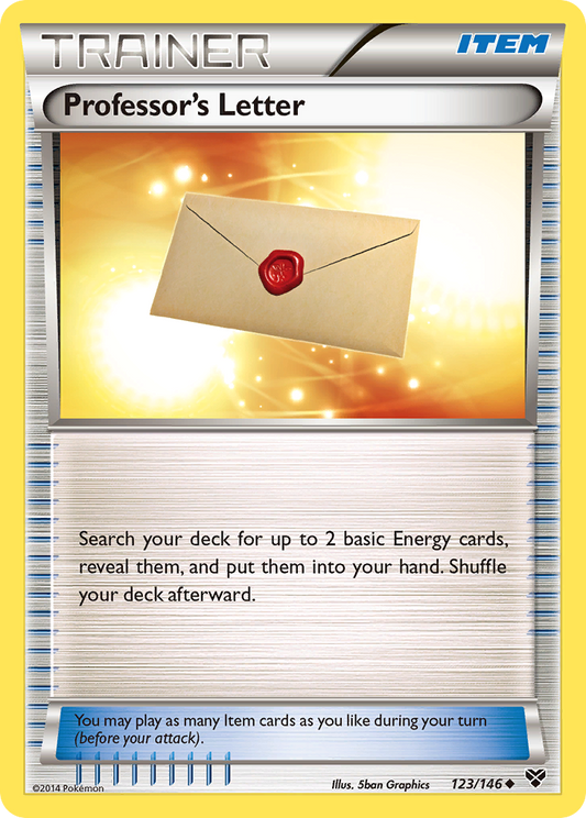 Professor's Letter 123/146 Uncommon | XY | Pokemon Card