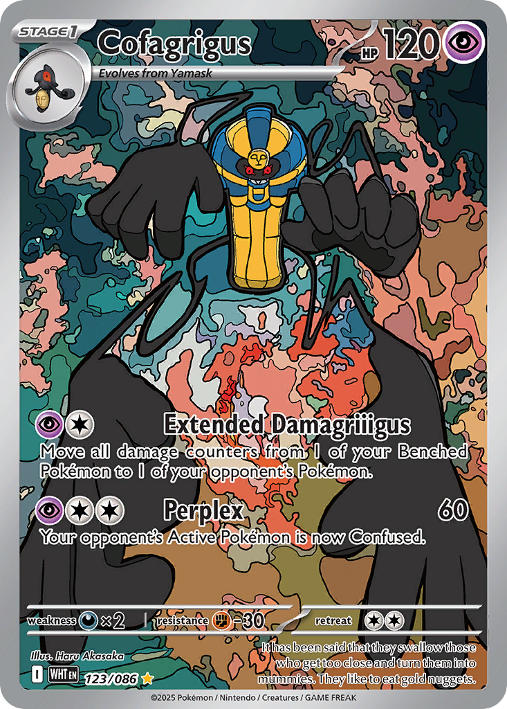 Cofagrigus 123/86 Illustration Rare | White Flare | Pokemon Card
