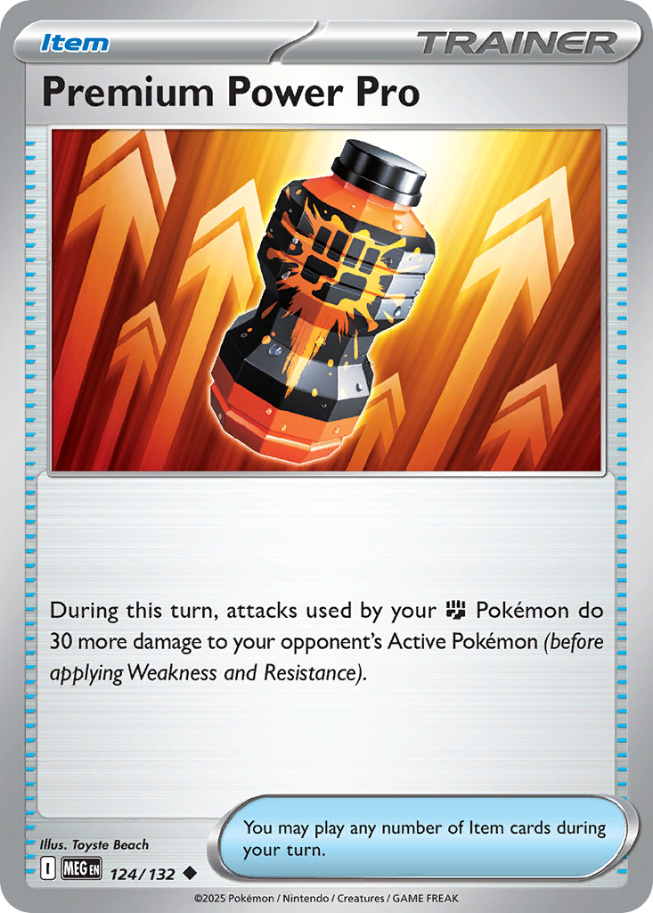Premium Power Pro 124/132 Uncommon | Mega Evolution | Pokemon Card