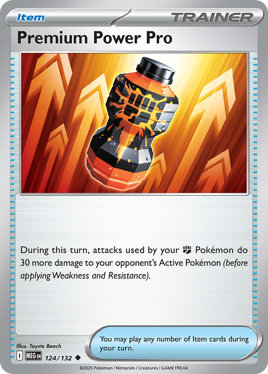 Premium Power Pro 124/132 Uncommon | Mega Evolution | Pokemon Card