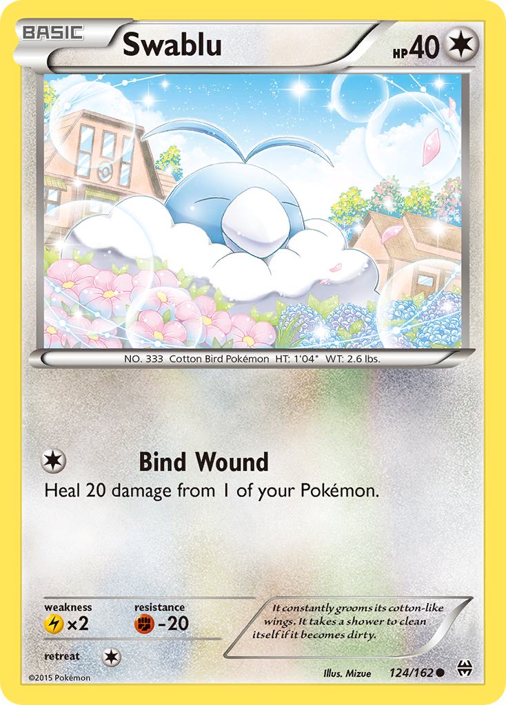 Swablu 124/162 Common | BREAKthrough | Pokemon Card