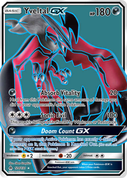 Yveltal-GX 124/131 Rare Ultra | Forbidden Light | Pokemon Card