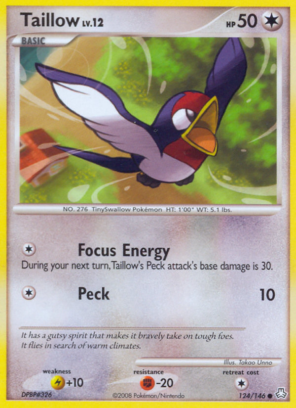 Taillow 124/146 Common | Legends Awakened | Pokemon Card