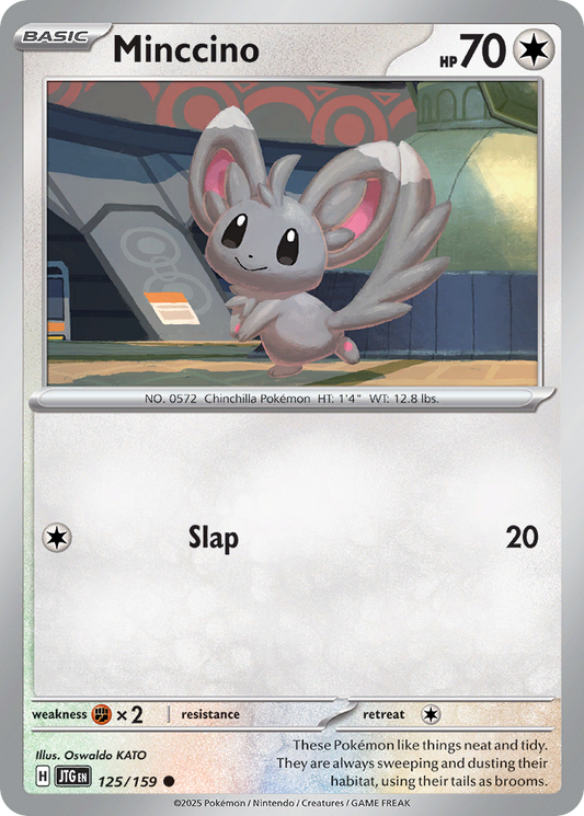 Minccino 125/159 Common | Journey Together | Pokemon Card
