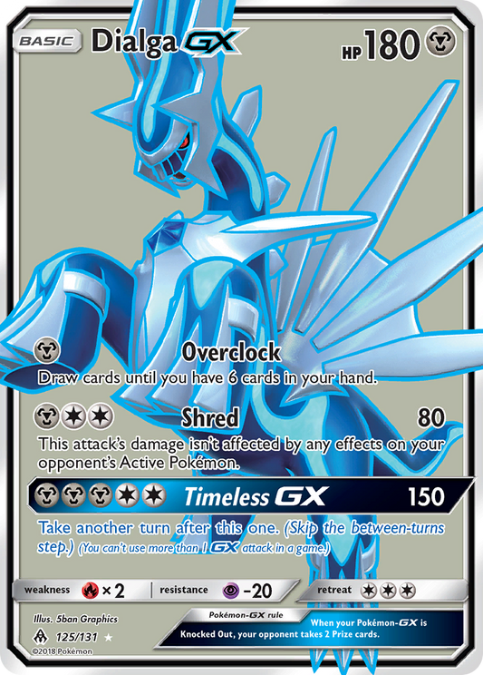 Dialga-GX 125/131 Rare Ultra | Forbidden Light | Pokemon Card