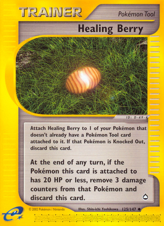 Healing Berry 125/147 Uncommon | Aquapolis | Pokemon Card