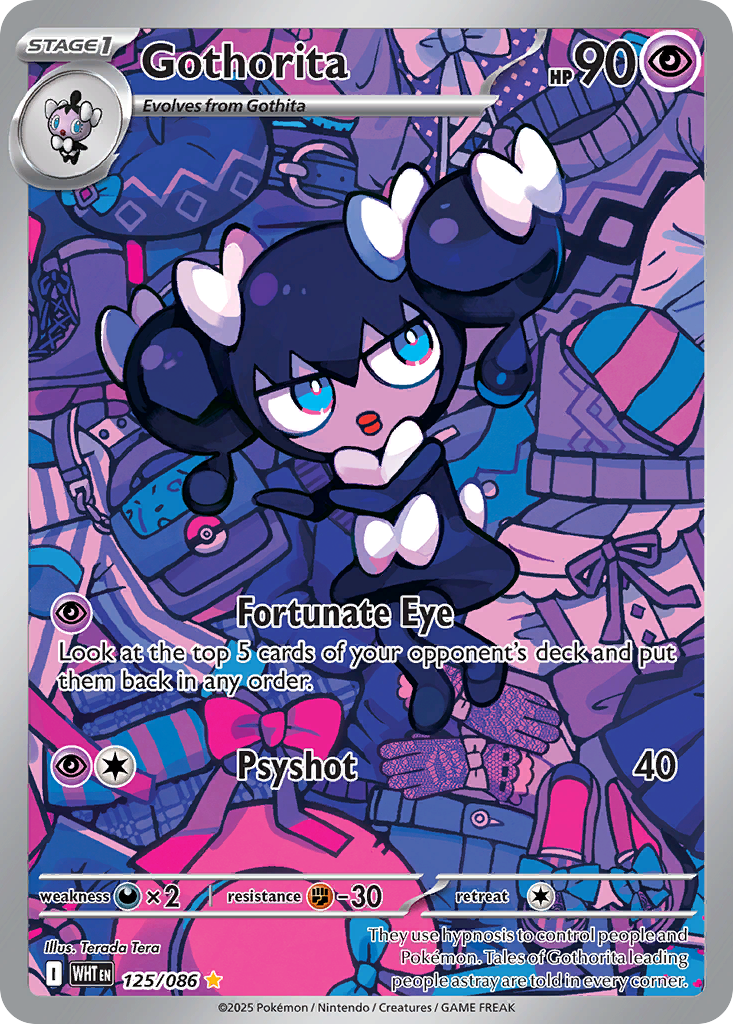 Gothorita 125/86 Illustration Rare | White Flare | Pokemon Card