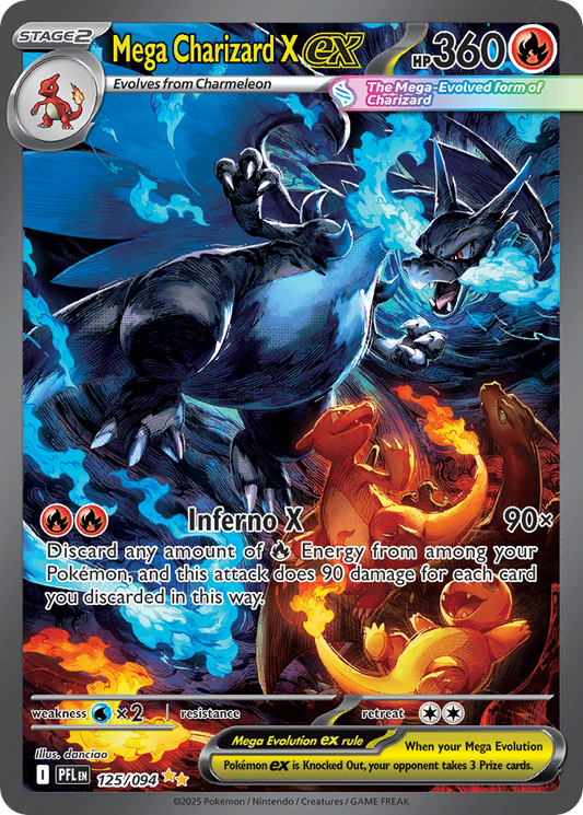 Mega Charizard X ex 125/94 Special Illustration Rare | Phantasmal Flames | Pokemon Card