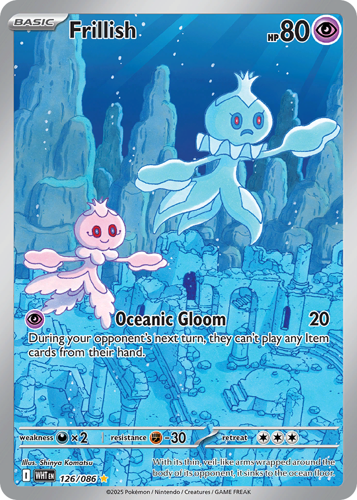 Frillish 126/86 Illustration Rare | White Flare | Pokemon Card