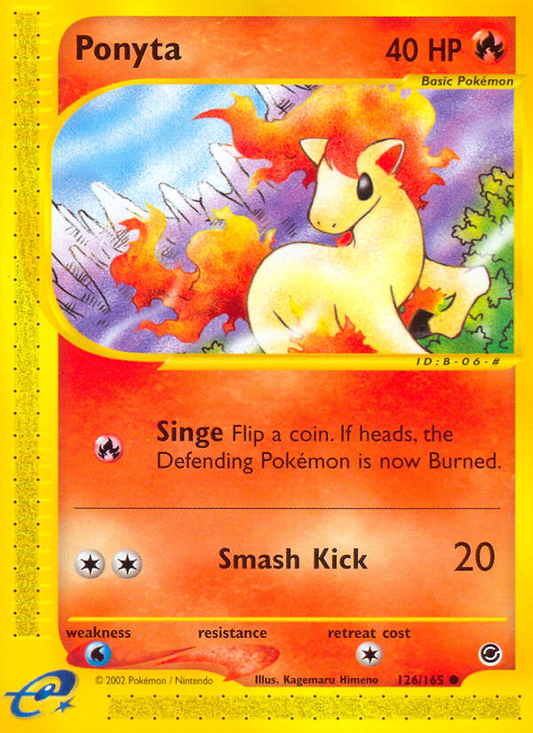 Ponyta 126/165 Common | Expedition Base Set | Pokemon Card