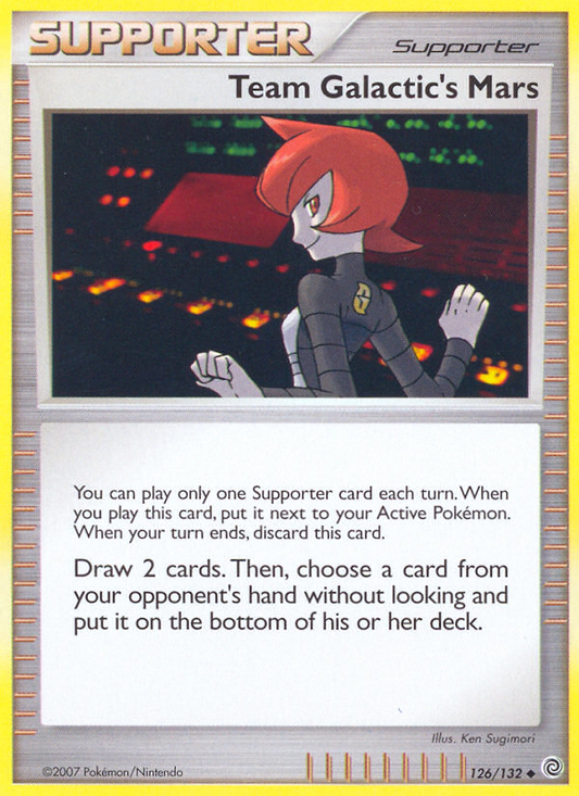 Team Galactic's Mars 126/132 Uncommon | Secret Wonders | Pokemon Card