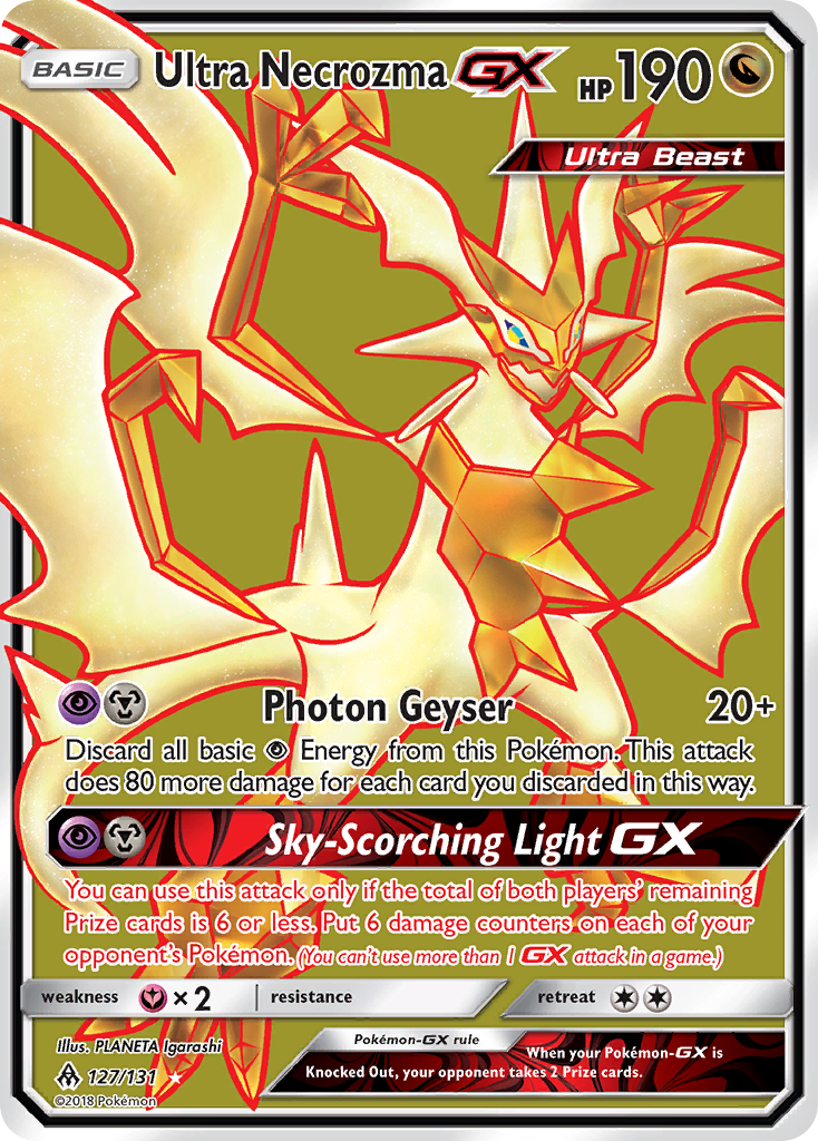 Ultra Necrozma-GX 127/131 Rare Ultra | Forbidden Light | Pokemon Card