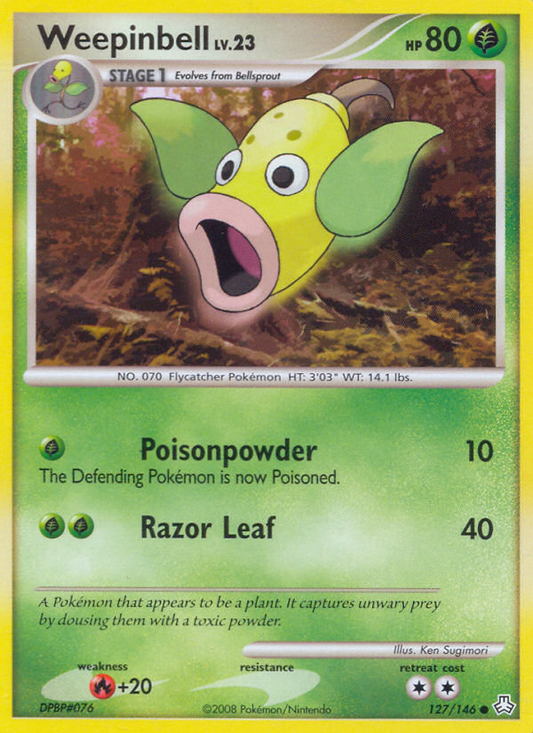 Weepinbell 127/146 Common | Legends Awakened | Pokemon Card